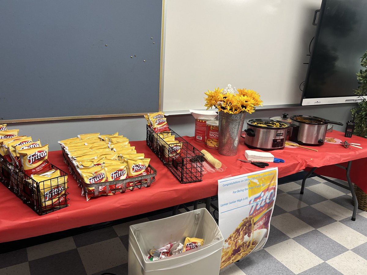 Thank you for the walking frito pie treat! <a href="/LJHMustangs/">Lamar JH</a>