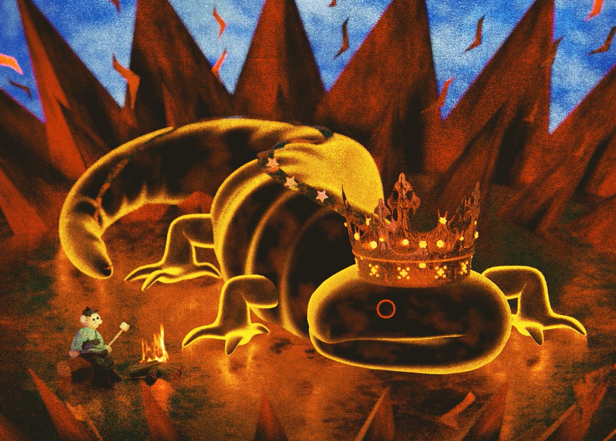 everydaylouie's tweet image. salamander