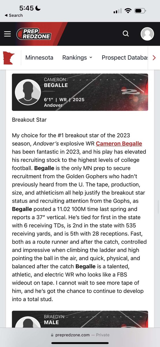 Cameron Begalle tweet media