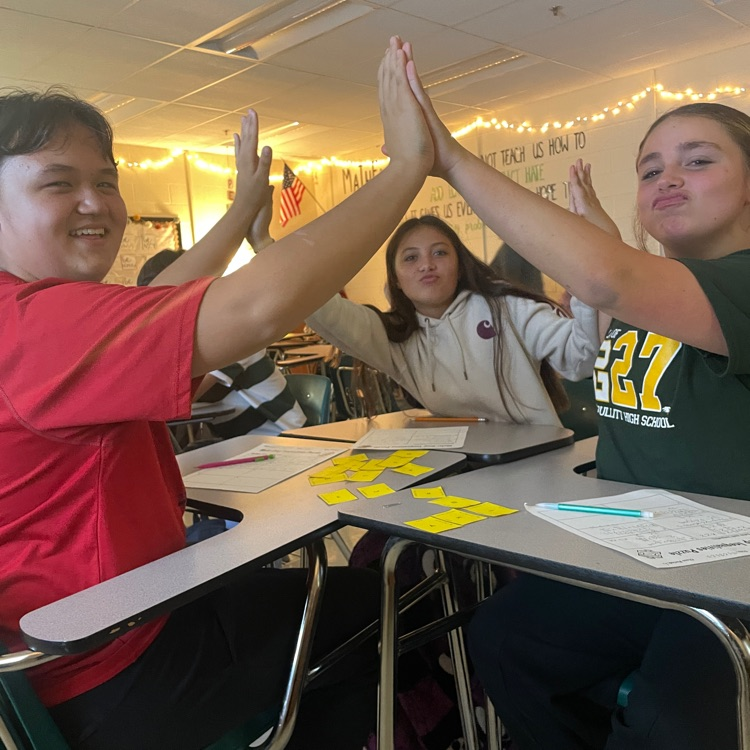 Mrs. Lawson's students were engaged as they worked collaboratively to solve a math puzzle today. It was great to hear them talking to each other about math. Teamwork makes the dream work! 🦅#thisisNB