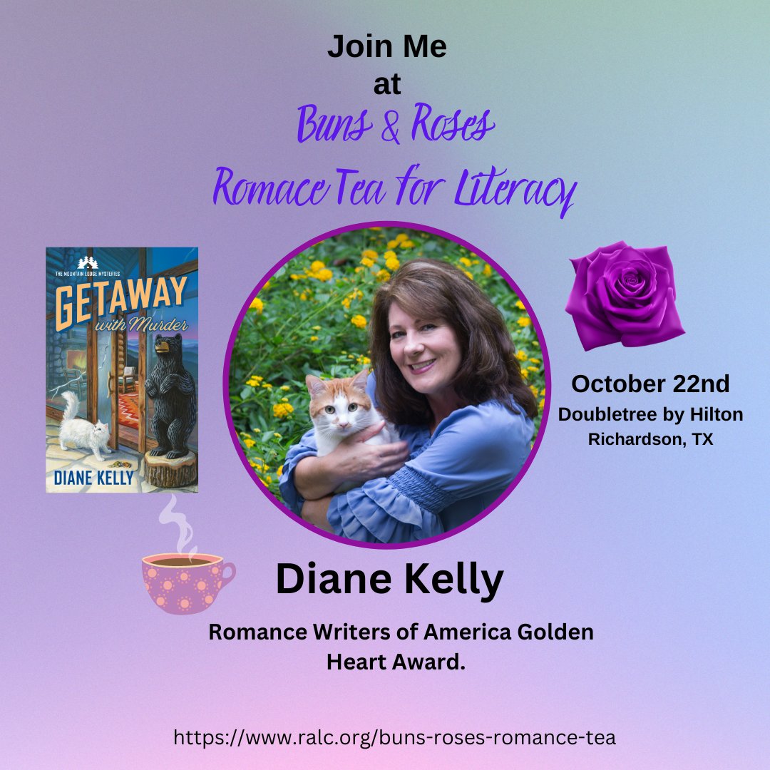 DON'T MISS THIS FUN EVENT IN RICHARDSON, TX SUNDAY OCT. 22! Meet lots of great authors and other readers. It's a guaranteed good time, and the proceeds support literacy. Woo hoo! Tickets at  one.bidpal.net/br2023/ticketi…
<a href="/ralc_literacy/">RALC</a> #bunsandroses #bunsandroses2023 #literacyevent