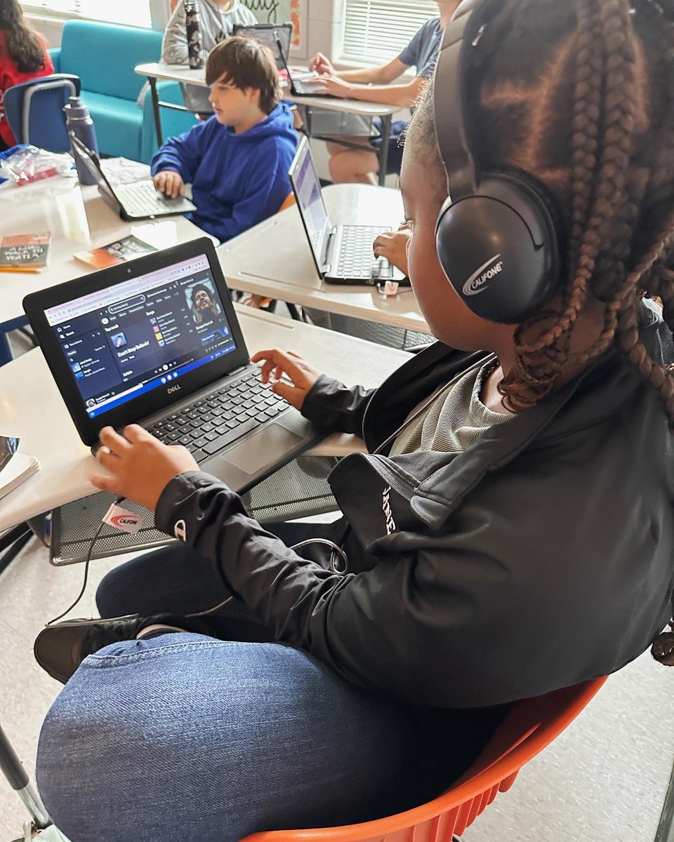 dacusjessica's tweet photo. As we finished our class novel, A Long Walk to Water, students created playlists for Salva’s journey! SO impressed with students song choices &amp; ability to find text evidence to support!! 🎶 @RamseyMS_JCPS https://t.co/uDhwnO6AAk