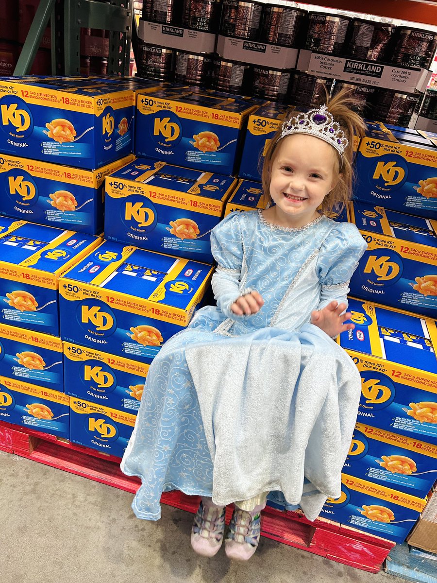 If you’re not grocery shopping in a crown and gown, are you even grocery shopping?