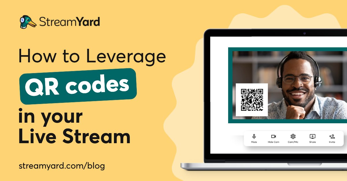 How to use QR codes when #livestreaming to drive conversions, build your email list and more!

#LiveStreamingTips
 bit.ly/3iFNyVfhttps:/…