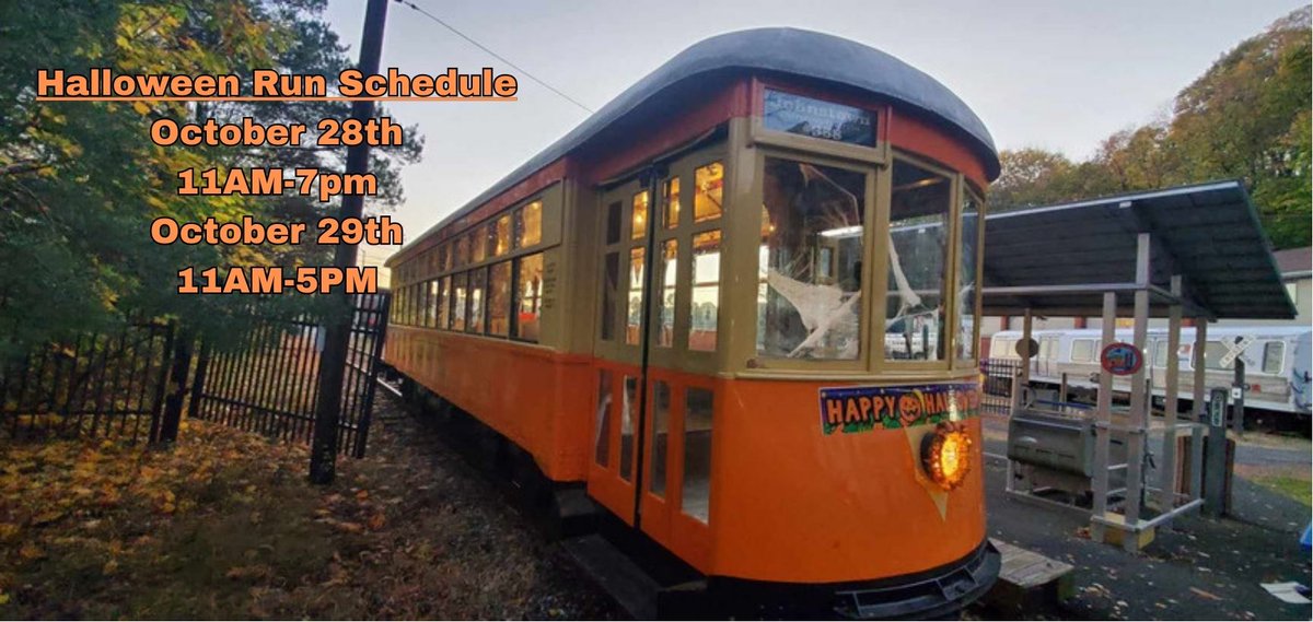 Come on down to the Trolley Museum of NY for our Halloween runs!