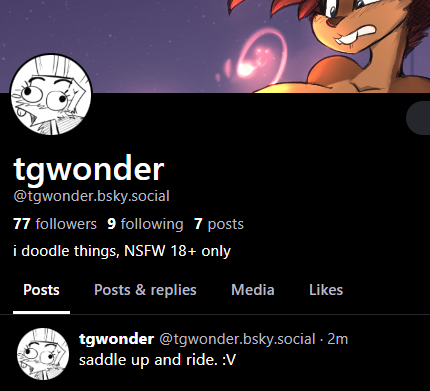 tgwonder's tweet photo. not hopping ships yet, but this is my bsky :B https://t.co/pl6fi8syT4