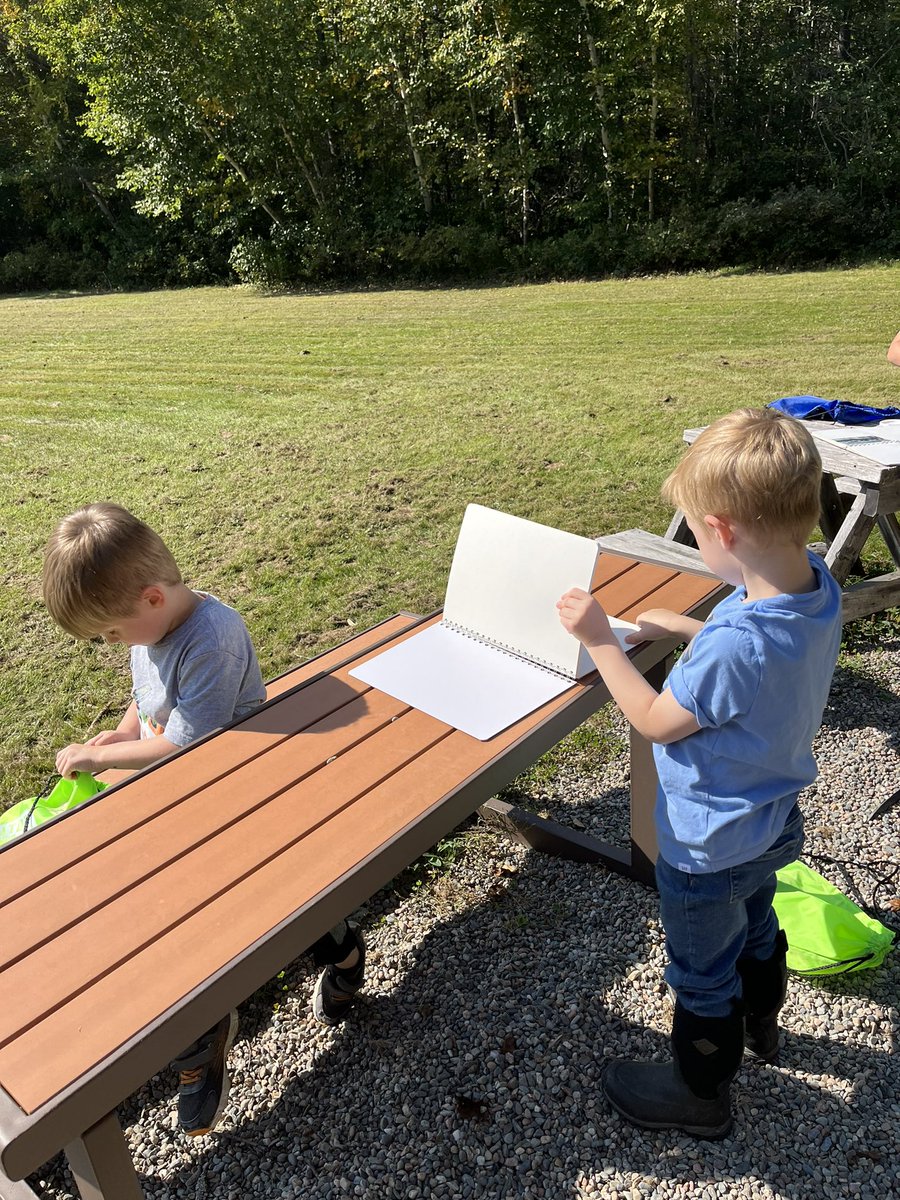 LillaMae's tweet photo. Discovering different variety of trees today with the K/1 class in Janeville @wattersja @Seppi99 @NorthAsd https://t.co/801TlkwKKK