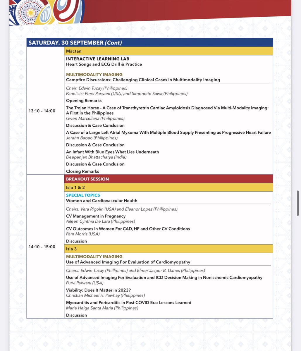 #ACCAsia starts today! Thank you @ACCinTouch for giving the opportunity to organize #AdvancedCVImaging Track with Asian Cardiology colleagues! So honored to be here! If you are in Manila, please say hi! @Electro_fred @DrEugeneYang @RigolinVera @PamelaBMorris @RonBlankstein