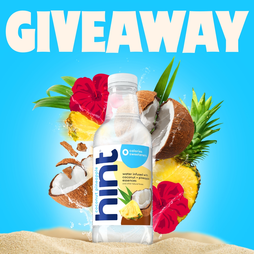 Here's your chance to win a FREE case of Coconut Pineapple! 🥥🍍 We're giving away a case of our newest smashup that's our take on a Piña Colada. 🏝 RT this tweet for a chance to win. #HintWater

#Giveaway ends 10/6. Winner notified via DM 10/9.