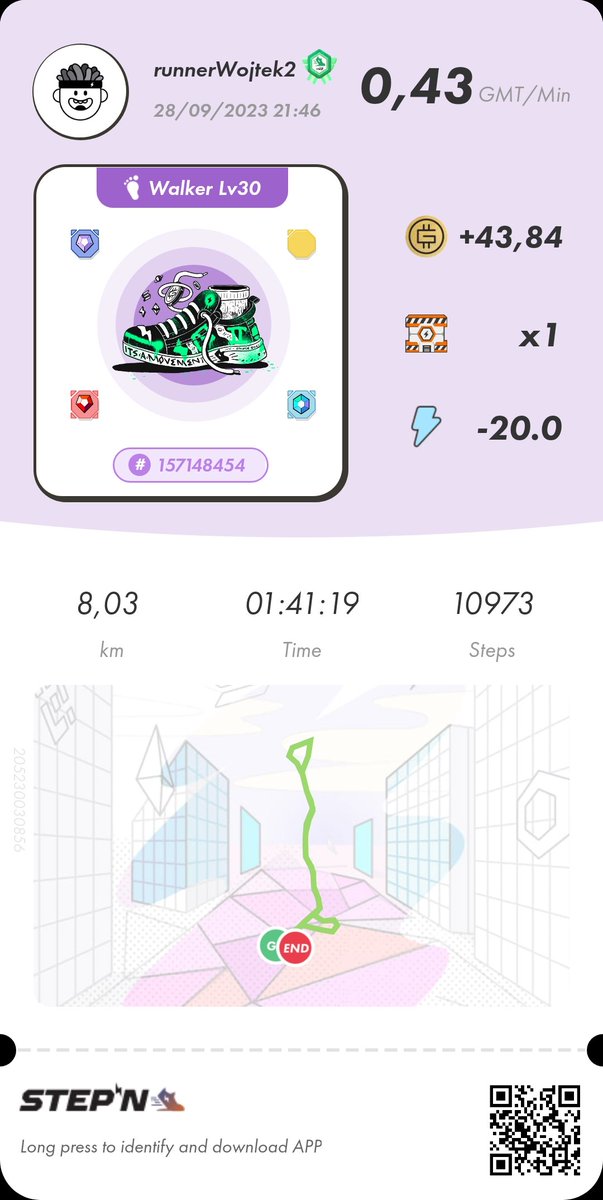 StepnPolska's tweet photo. @Stepnofficial @yawn_rong #STEPNEMBER2 @yawn_rong let's make it again, epic from 3rd enhance part, rares was from 2nd minting, after using my code in 1st part of this amazing event. ❤️
@BanaszekRobert @IWAN99278487 @ktrainUSA_STEPN @MarekSTEPN @krypto_runner @admCrMz @CM_Gilgamesh @CypekMm @Jerry10240 https://t.co/hlagLUwR6f