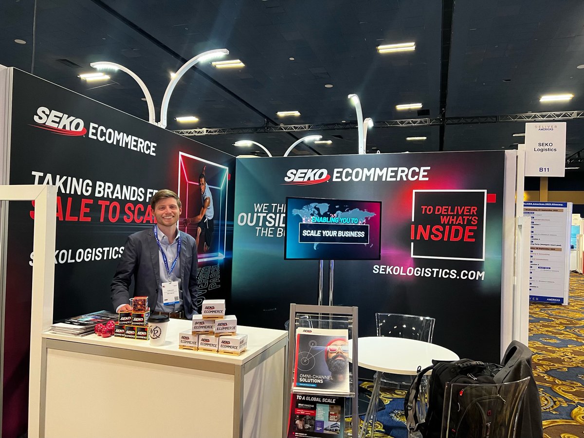SEKO_Logistics's tweet photo. That's a wrap on #DELIVERAmericas! Thank you to everyone who stopped by our booth this week or attended Brian Bourke's session today. We're already looking forward to next year 👋  #retail #logistics #ecommerce https://t.co/JOmhChki1b