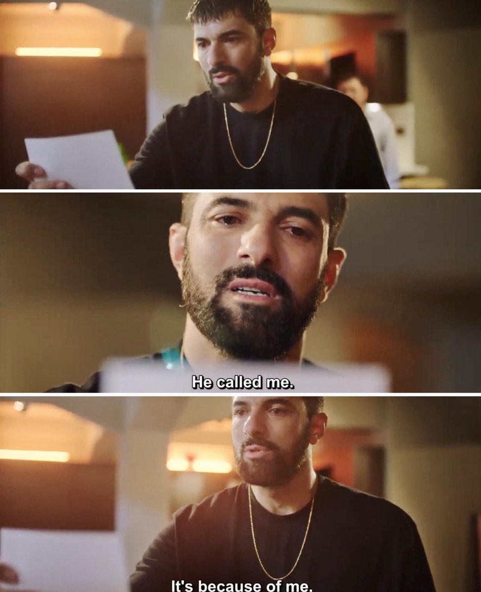 HayleighsComet's tweet photo. I just want to hug him and tell him it’s not his fault! 🥺 You couldn’t have known Tahir 💔
#AdimFarah #FoxTürkiye #ItsBecauseOfMe #BlamingHimself #ItsNotYourFault #TahirLekesiz #EnginAkyürek https://t.co/30nwaUGEAv