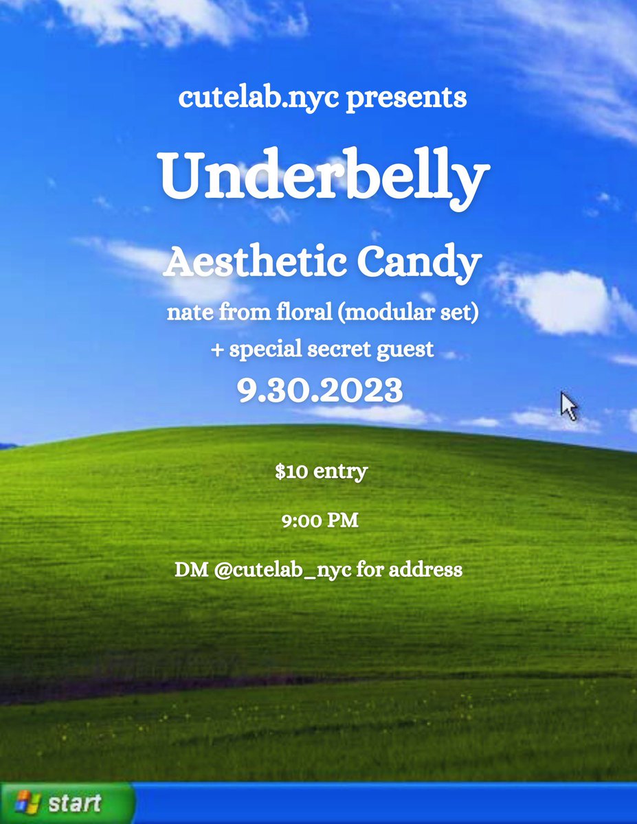 modular set at cutelab.nyc opening for underbelly and aesthetic candy