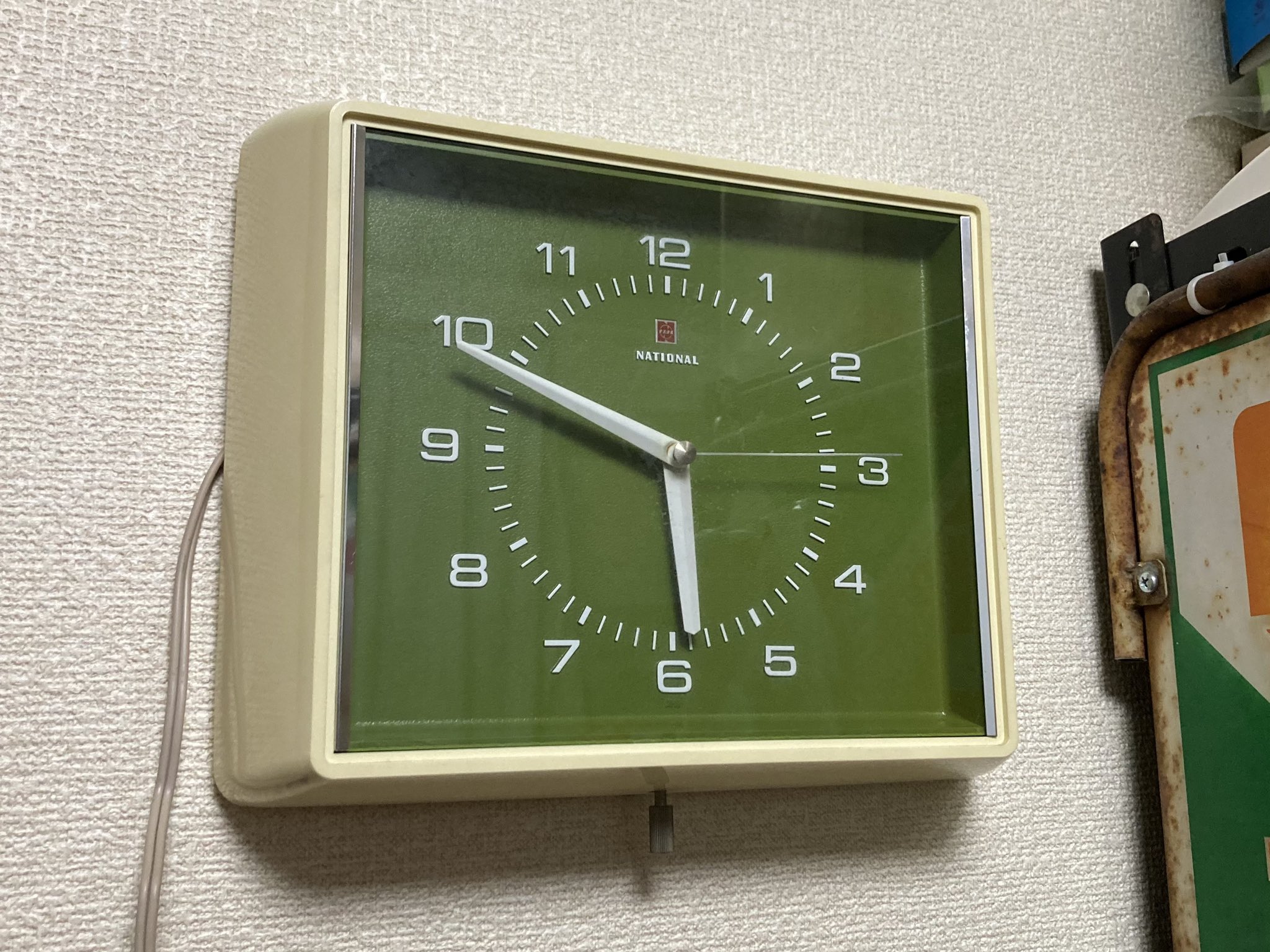 ビンテージ キッチンクロック コードタイプ ゼネラル エレクトリック 