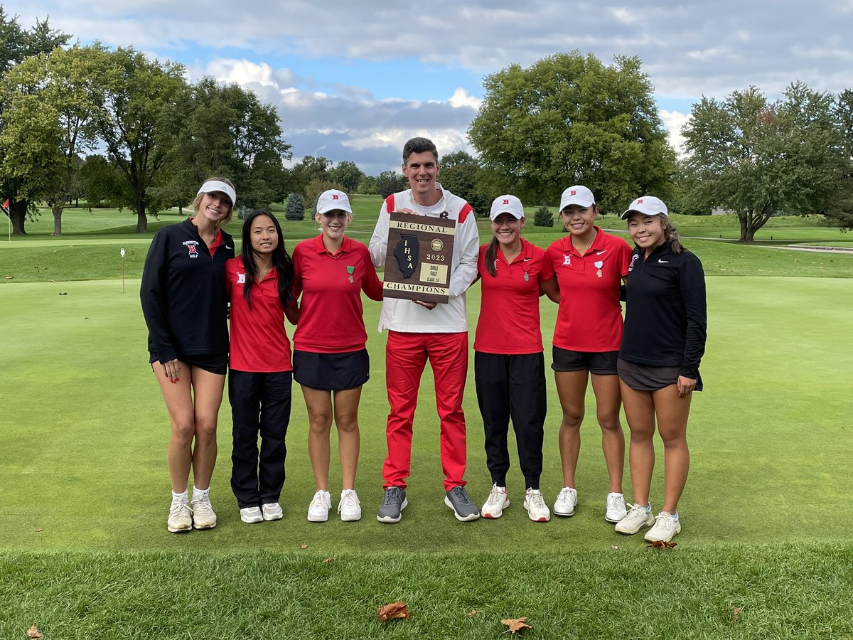 Sensational golf today Fillies winning your 4th straight Regional title shooting a 292! Reese Wallace led the way with a superb 70 followed by Bridget Butler (71), Leah Gaidos (75), Sydney Terada (76), Kalena Lee (81), &amp; Bre Bown (84)! Great golf today Fillies! <a href="/BHS220Athletics/">BarringtonAthletics</a>