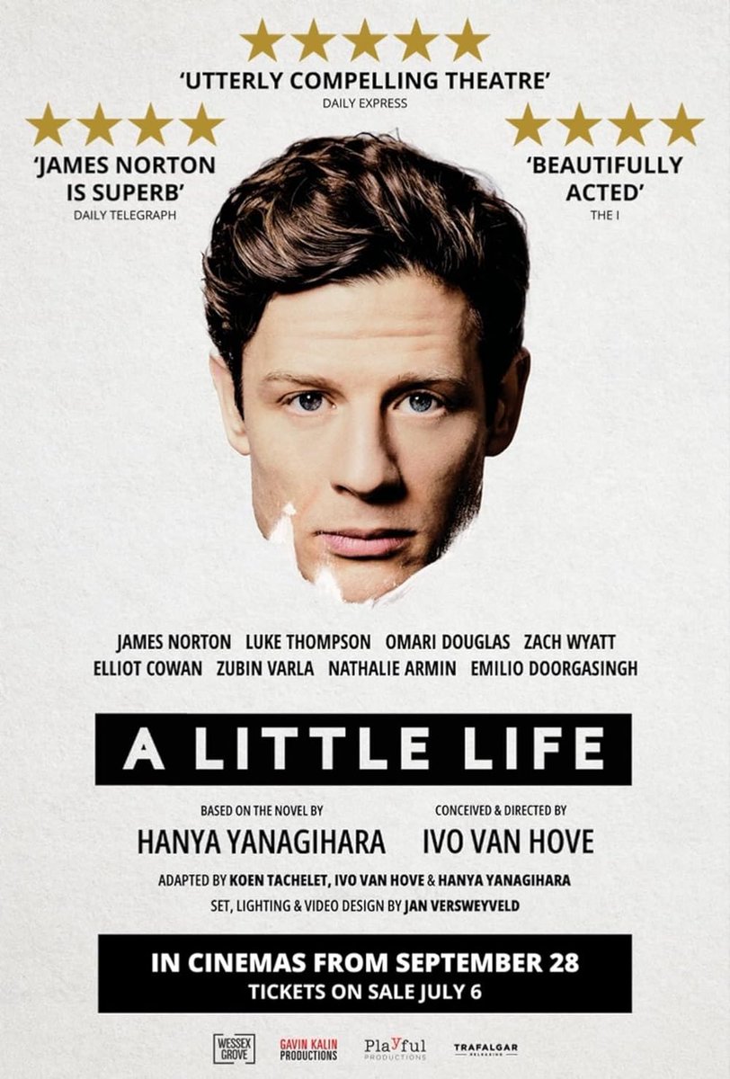 "Go see #ALittleLife, you'll like it", my mate said. So I blindly went in without knowing a thing.
Fukin. Devastated.
This play hit me HARD.
I gave up keeping it together &amp; was a blubbering mess by the end.
Jeez, what a play, what performances!!

Now I need a hug 😞💔
<a href="/jginorton/">james norton news</a>