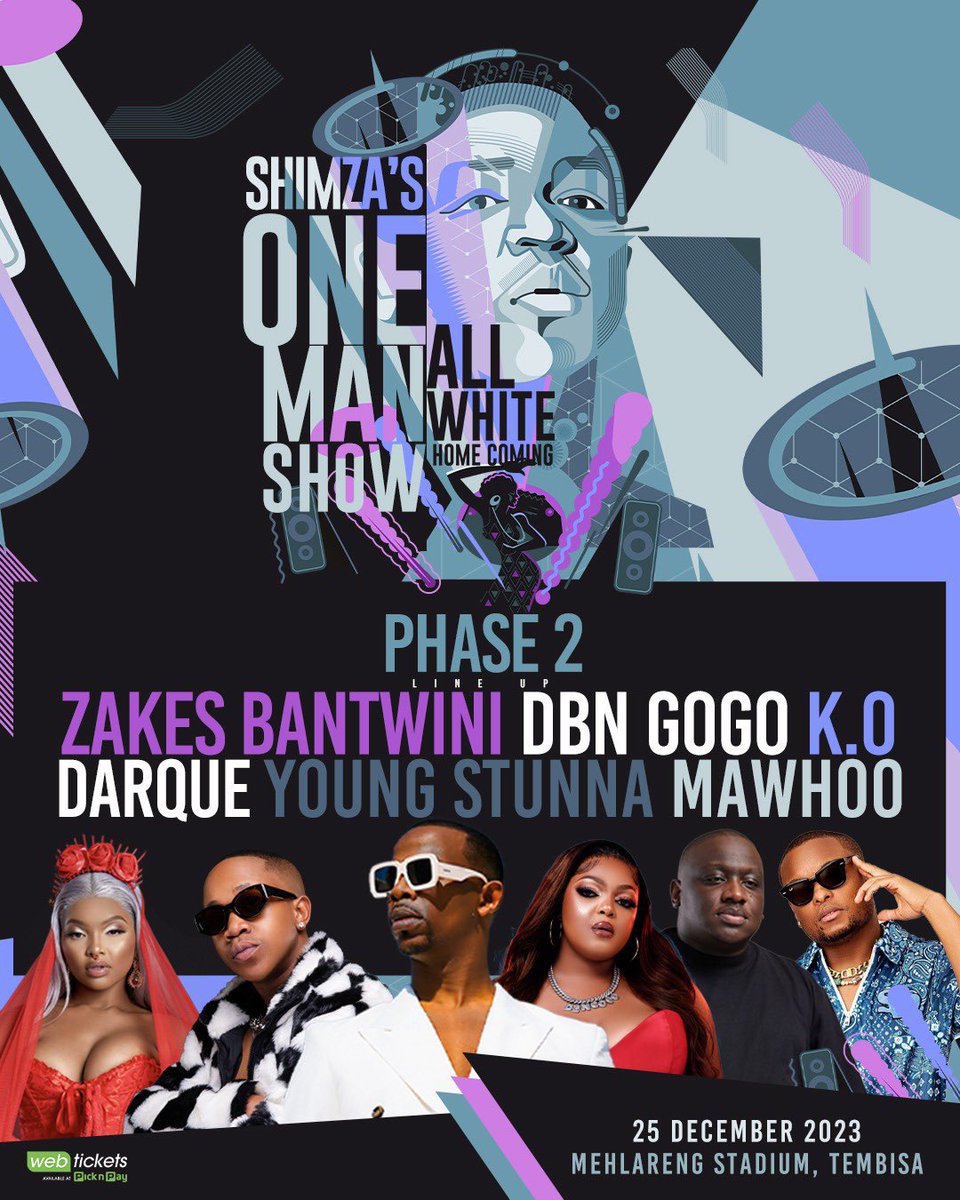refentse01's tweet photo. We all know going to @Shimza01  ONE MAN SHOW is party of our culture, throughout the years we’ve celebrated our Christmas with him after celebrating with family and friends 🙌🏾
This year let’s meet again and continue with the culture🚀🚀🚀
#OMS2023
#Shimza https://t.co/tbTeB9eVdE