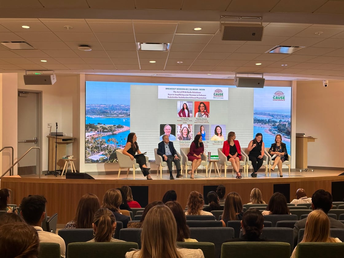 nstpr's tweet image. Our President and Partner Teresa Siles recently moderated the Media and PR panel at the @CauseSanDiego Conference, facilitating conversations with a media and PR lens to emphasize the significance of utilizing media engagements to elevate #socialimpact work.