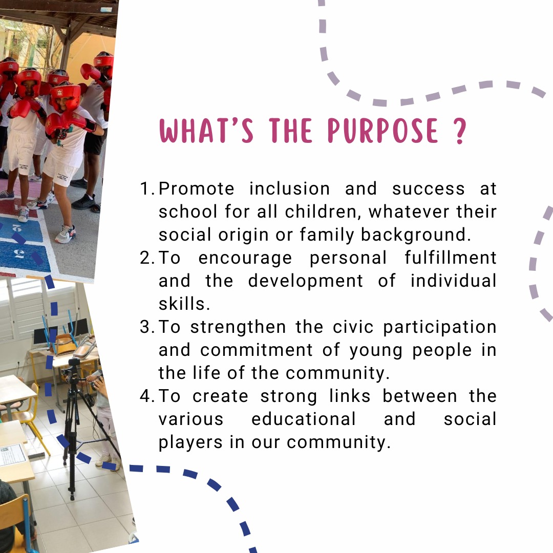 Objectifs de la Cité Éducative : Inclusion, Réussite Scolaire et Engagement Citoyen pour Tous ! Soutien aux associations et initiatives à Saint-Martin jusqu'au 31 mai 2024 pour atteindre ces objectifs.

#CitéÉducative #EqualEducation #CitéEducativeSaintMartin #Discover