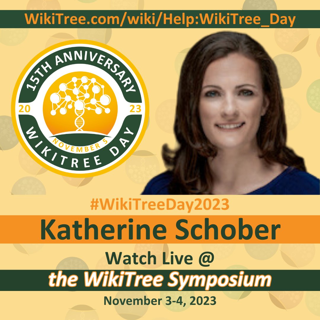 Come join us and watch Katherine Schober share about deciphering German script!
Register Today! 
eventactions.com/eareg.aspx?ea=…
#WikiTreeDay2023 #Genealogy <a href="/GermanUnlocked/">Germanology Unlocked (Katherine Schober)</a>