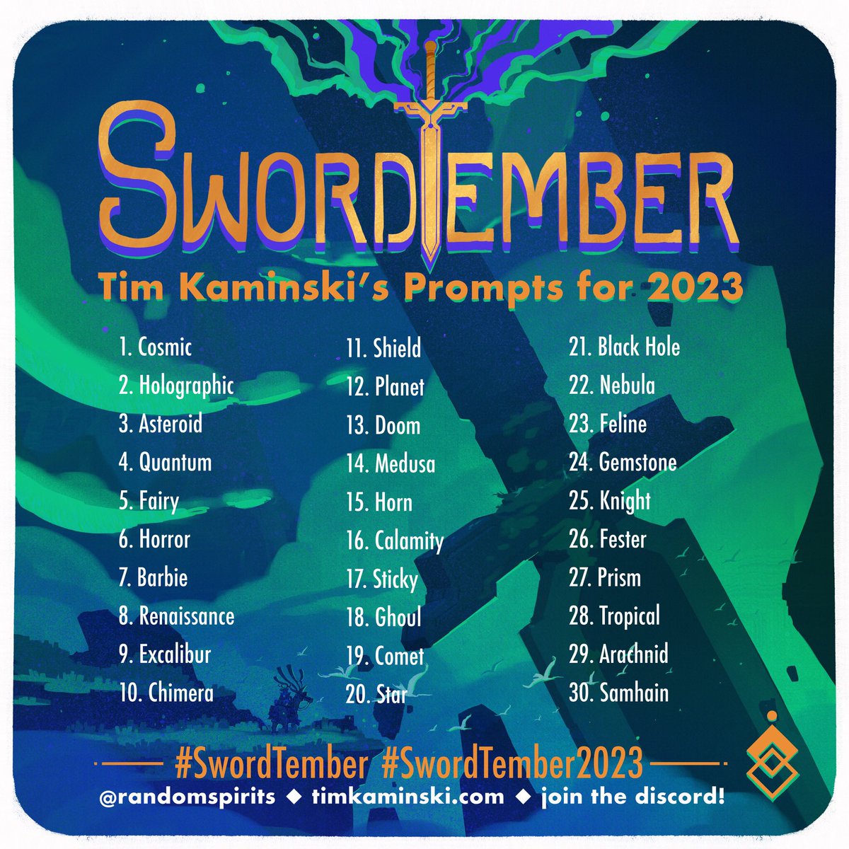 Tropical 🏝️ Swordtember Day 28 Only two more swords left for Swordtember 2023