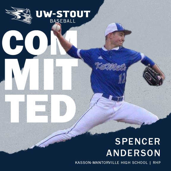 I'm excited to announce my commitment to UW Stout to further my academic and athletic career. I'd like to thank all my coaches, family, and friends for their support.
#BLEEDBLUE
<a href="/UWStoutBaseball/">UW-Stout Baseball</a> <a href="/KoMetBaseball/">KoMets Baseball</a> <a href="/KM_Activities/">KM Activities</a>