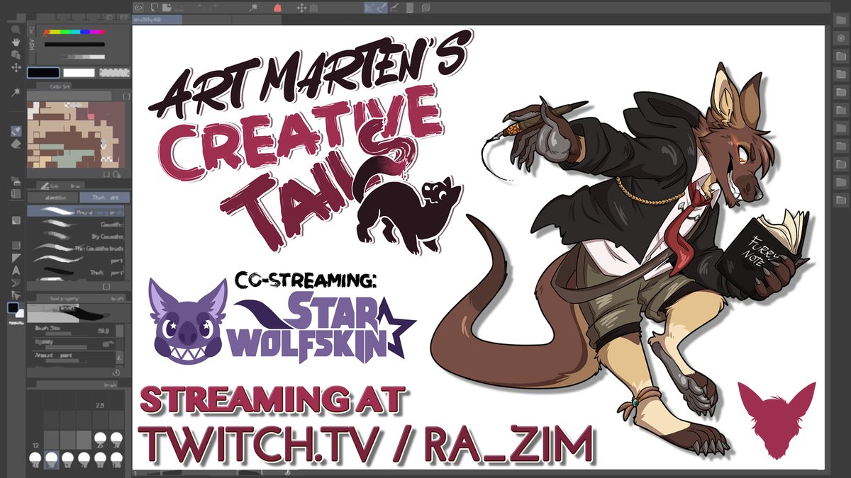 ZGFGaming's tweet photo. Mirai will be joining us this evening for an art stream! Meanwhile, I'll be working on our RAOW system, we're improving readability! Streaming at https://t.co/mzMqPA9iUS
#Art #commsopen #RAOW #ttrpg #rpg #tabletop #development #twitch #stream #streaming #live #livestream #furry https://t.co/nqgb0sjPoR