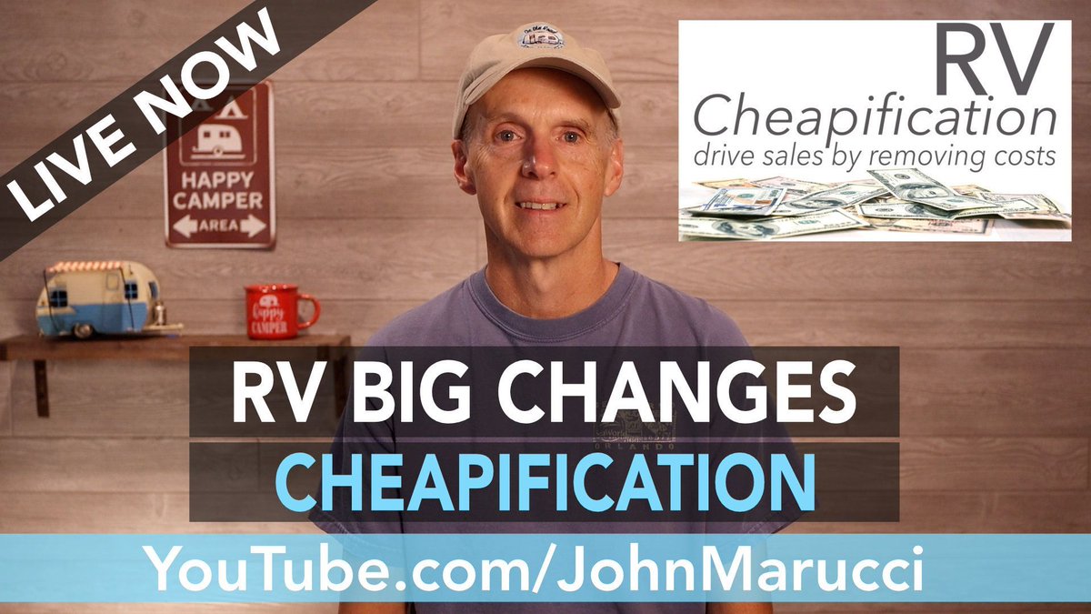 JohnMarucci's tweet photo. On this episode, we will cover the latest RV and travel data news. September 2023 RV production numbers are out. We’ll examine how the industry has decided to build cheaper. There is a massive shift going on.
https://t.co/uMiHs59EAu
#rvnews #rvtravel #rvliving #rvlife #rpod https://t.co/Ly8Fjk1LQr