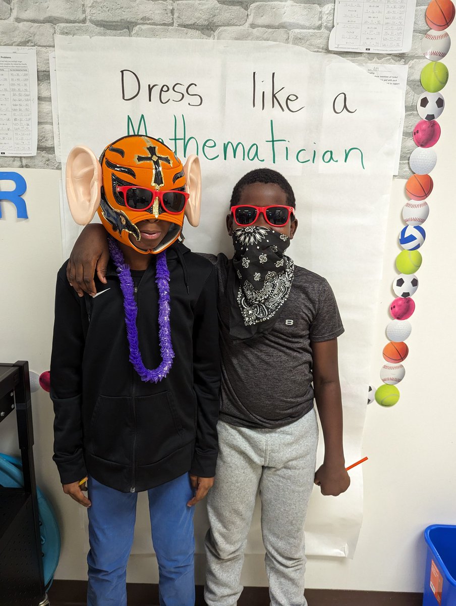 joelholtry's tweet photo. Today we reviewed for our math test by playing "Dress Like a Mathematician". If you get a question right, you get to pick out a costume piece.
#mathengagement #marsstars #dresslikeamathematician
@kellyaoconnell @MarsEstatesBCPS https://t.co/ntEOLBTapV