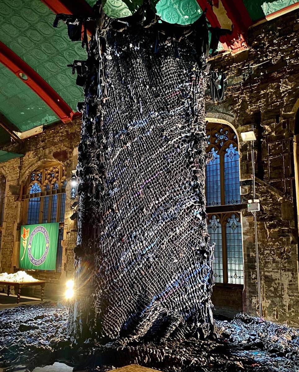 pih_darren's tweet photo. Great to be in Blackburn for the launch of the British Textile Biennial. Images: Thierry Oussou, Nest Collective, Victoria Ogundian, Penistone Cloth: Textiles and Slavery from the Pennines to Barbados #britishtextilebiennial #superslowway @TextileBiennial https://t.co/2b6M7wYDPk