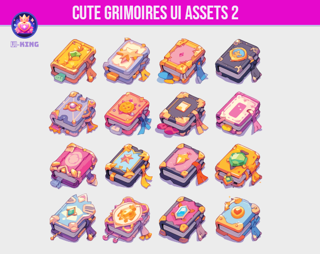 UI_KING_'s tweet photo. Grimoire books again :D

get 'em: https://t.co/7DbJ7efnQe

#gamedev #IndieGameDev #Indiedev #GameArt #GameMaker #Unity3D #UE4 #GameProgramming #vectorart #gameassets #GodotEngine

@indiegamesdevel
@IndieGameDevBot
@IndieDevDog https://t.co/pNavDh6IUq