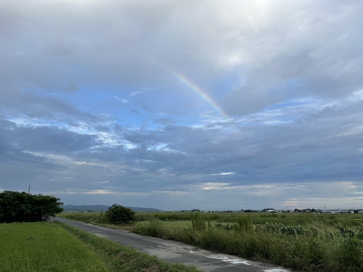 ロケ中の虹今年2回目