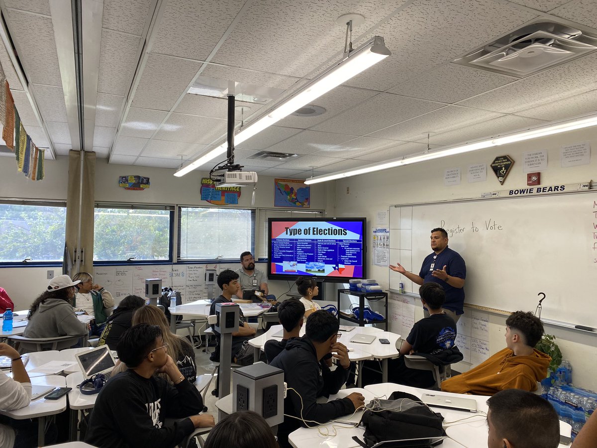 Abraham Monteros (@abemonteros) on Twitter photo Thank you to <a href="/EP_Elections/">El Paso County Elections Department</a> for coming out to Bowie HS to register eligible Seniors this week! Great presentation and great information. #itstartswithus Thank you to <a href="/EP_Elections/">El Paso County Elections Department</a> for coming out to Bowie HS to register eligible Seniors this week! Great presentation and great information. #itstartswithus