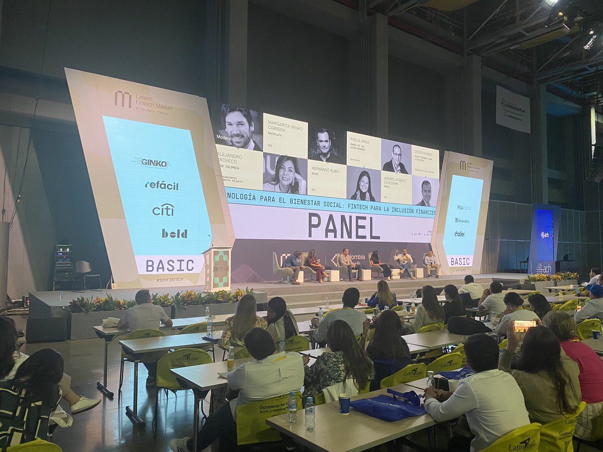 SaraFOlivella's tweet photo. Excelentes reflexiones del ecosistema #fintech sector público y privado en #Colombia ej. billeteras digitales generan inclusión financiera, protección social y bienestar. Colaboración e innovación en el ❤️ de una oferta de valor para ⬆️económica con impacto social y ambiental. https://t.co/8AMTdfokSM