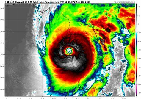NYFitz_WX's tweet photo. #CycloneHistory: On this fateful day, 1 year ago, Hurricane #Ian made a catastrophic landfall on the #Florida Peninsula, causing widespread devastation to much of the region, and became the deadliest Hurricane to strike the state since 1935.
#Hurricane #Ian https://t.co/5n3dm6tMfh