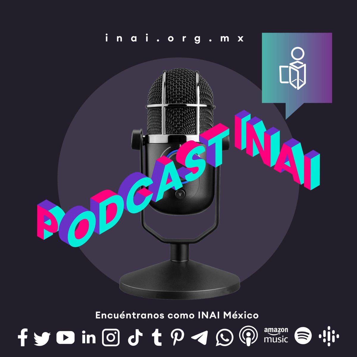 INAImexico's tweet photo. 🎙¡Escucha nuestro #PodcastINAI!
📰 Conoce todas las actividades en las que participó el INAI con motivo del Día Internacional del Acceso Universal a la Información. #AccesoALaInfo #DIAUI
🔗 https://t.co/rVBHPVUfzP https://t.co/miIq2KQtUs