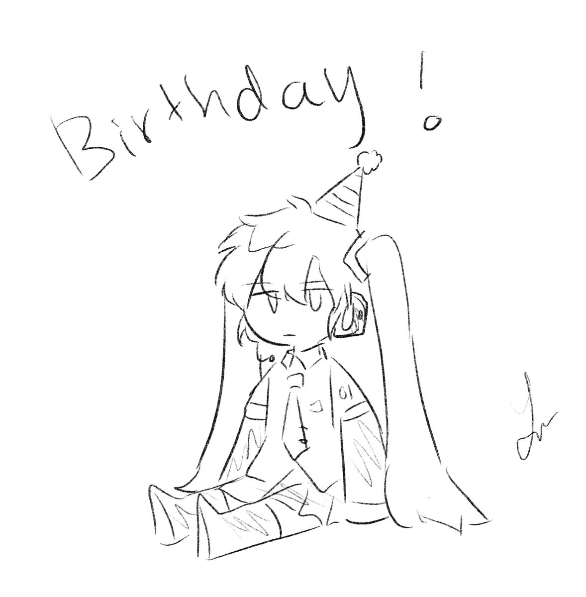 i forgot to draw smth for miku's bday which was like a month ago so here's this 
