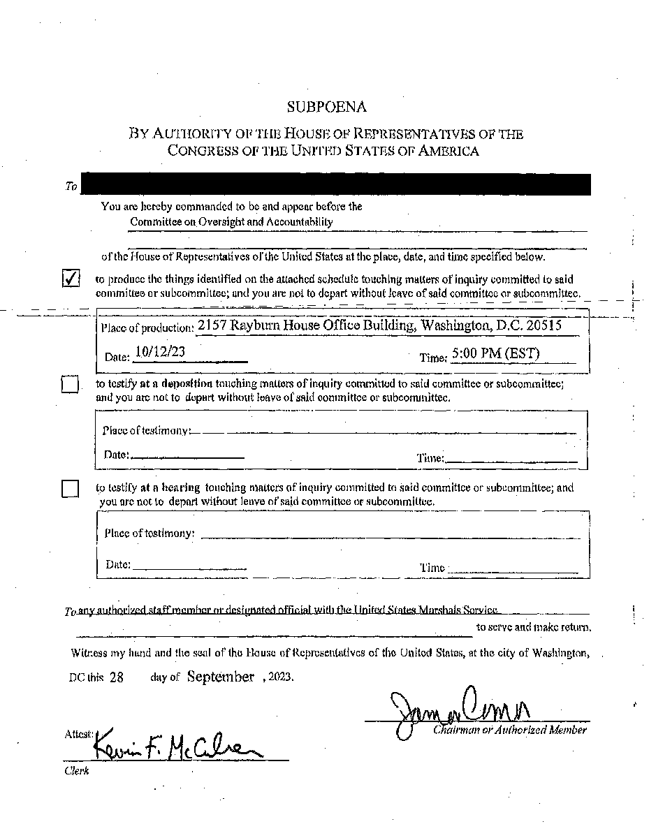 Oversight Committee