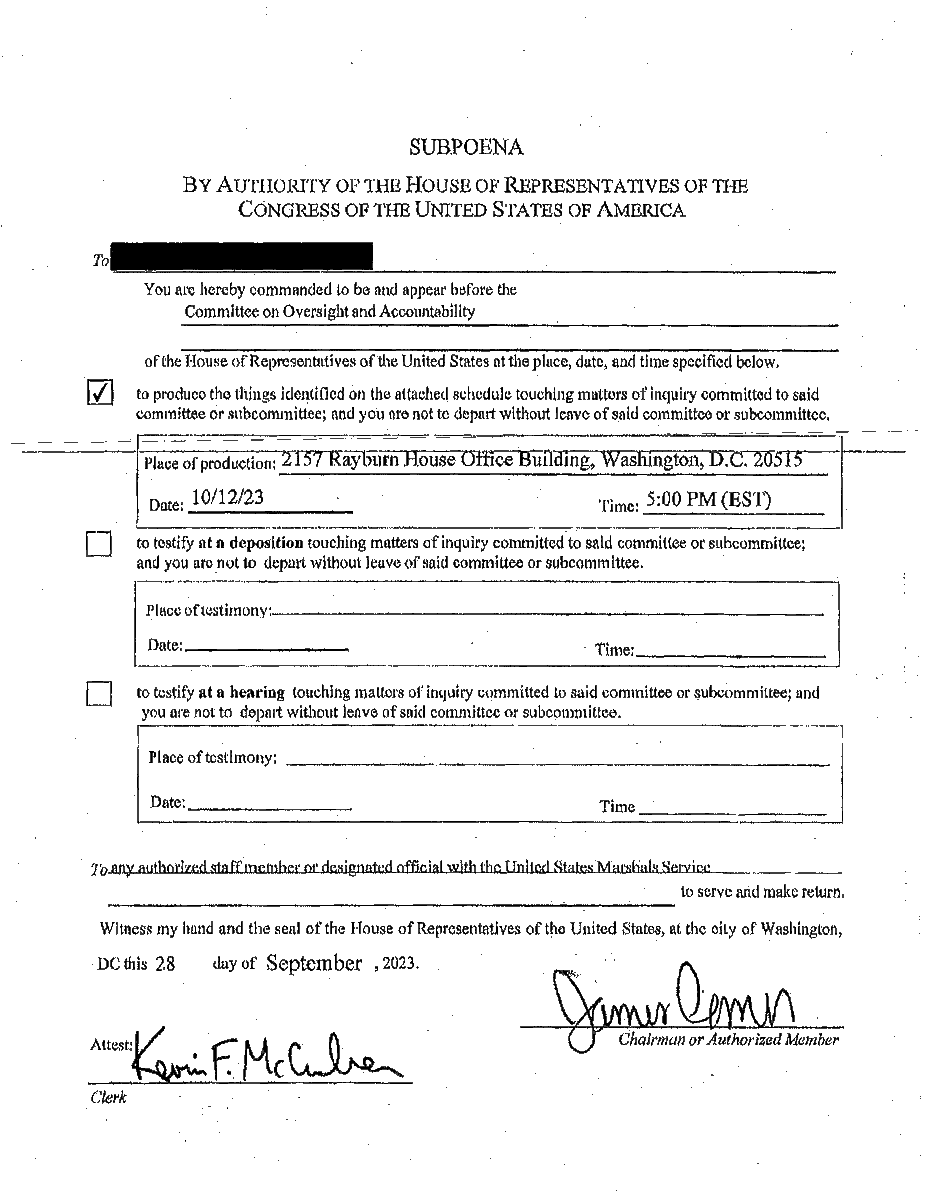 Oversight Committee