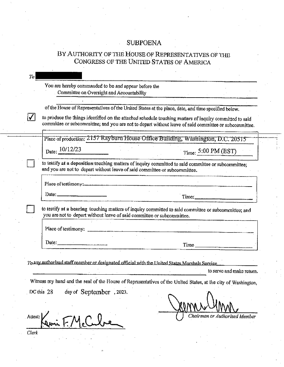 Oversight Committee