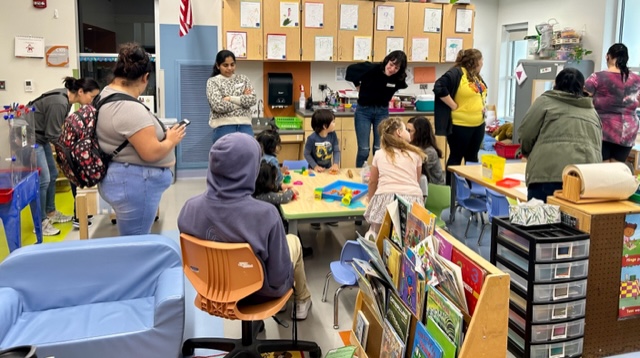 D59ELC's tweet photo. We are grateful to have over 30 families participate in Family University tonight. We shared a hot meal, had fun on the playground, and learned together. Thanks to our Family U staff- you rock! #1district1team #D59Cares #earlylearningmattersmost #familypartnerships https://t.co/t8dPXp8knU