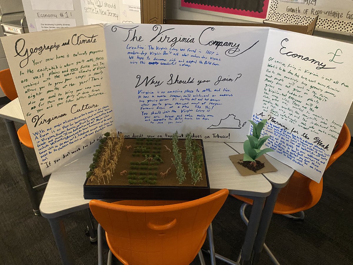 Ms_Moreno8's tweet photo. A very busy day @CookRangers 🖤🤍 Enjoyed getting to see my students projects on the 13 original colonies &amp; ended the day at the volleyball game for a teacher appreciation game! #RangersTodayLeadersTomorrow #rangersgothedistance https://t.co/crxnlSDzwr