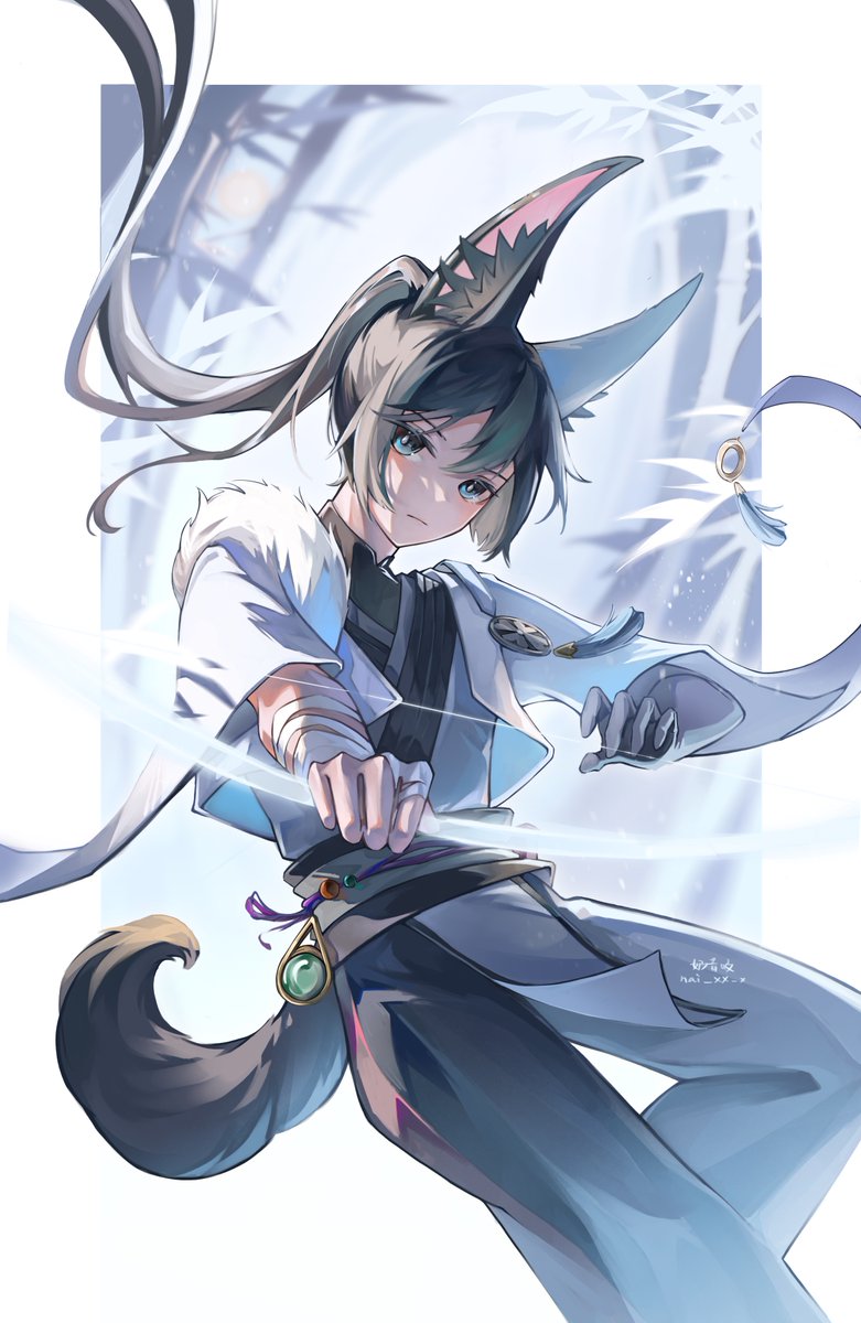 抽了若水之后画的（终于画完了（画死我了
#GenshinImpact #Tighnari #原神 #ティナリ