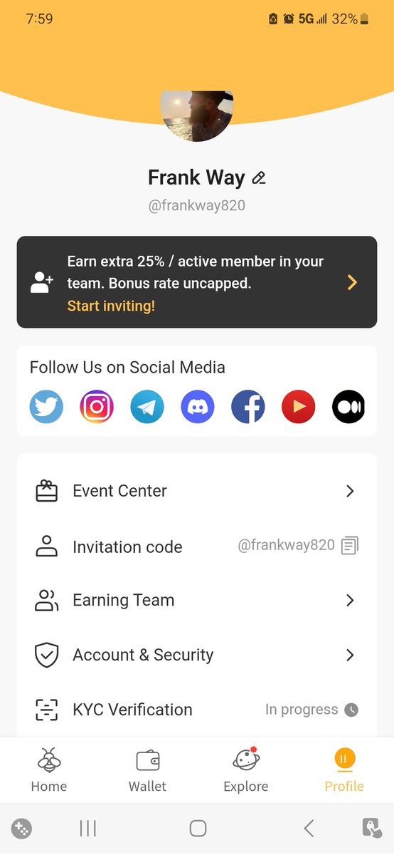 PiGuy820's tweet image. As a Networker, all a Man can do is WaiT and Grind 😁 Sometimes!!!!
🐝 🍯 #Beecoin #KYC #Web3