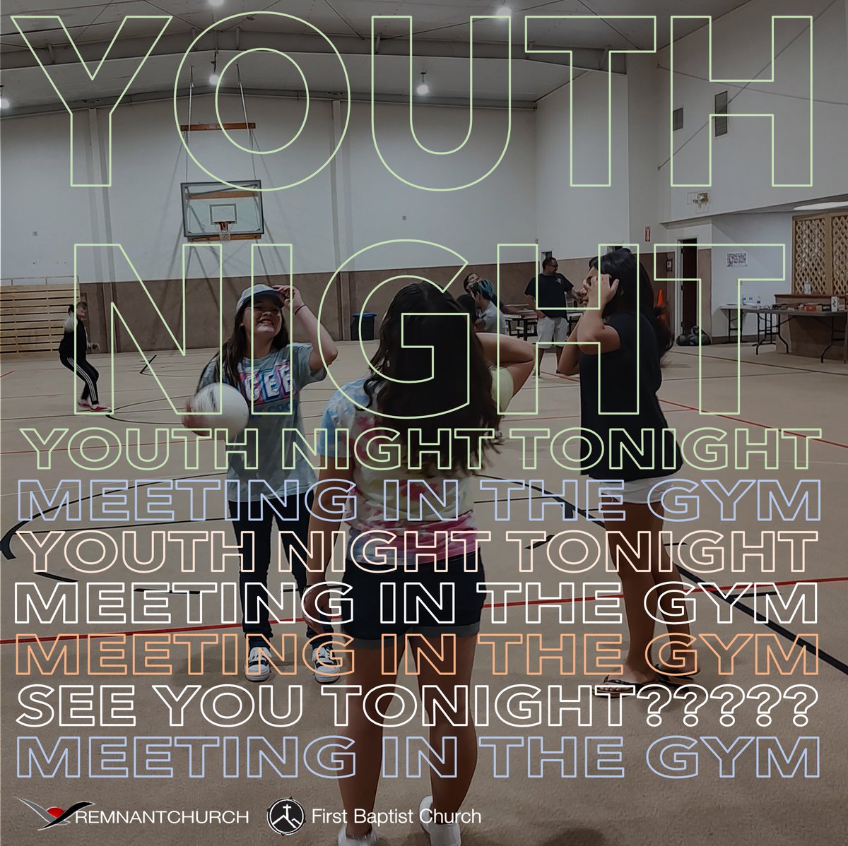 RemnantChurch's tweet photo. Hey teens! We're back at it again this week! Join us in the gym tonight for Youth Night!
Starting at 6:30pm, we've got #pizza #sports #music #games and more!
#RemnantTeens
#remnantchurchiv
#fbcelcentro https://t.co/68eAfpifDC