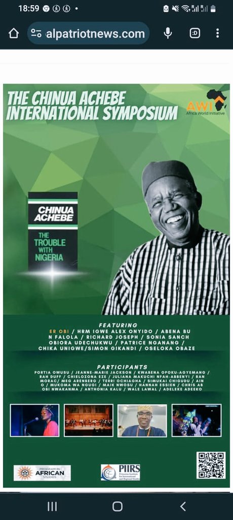 OselokaHObaze's tweet image. #TTWN is 40; &amp;amp; Nigeria's troubled leadership debate is still raging. Discussing Nigeria's leadership challenge has never been as pressing and topical as it is now.  The Chinua Achebe Symposium at Princton Univ., will be very interesting.@PeterObi will deliver the keynote address.