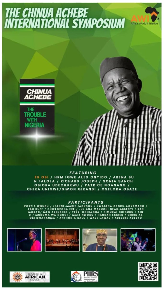 OselokaHObaze's tweet image. #TTWN is 40; &amp;amp; Nigeria's troubled leadership debate is still raging. Discussing Nigeria's leadership challenge has never been as pressing and topical as it is now.  The Chinua Achebe Symposium at Princton Univ., will be very interesting.@PeterObi will deliver the keynote address.