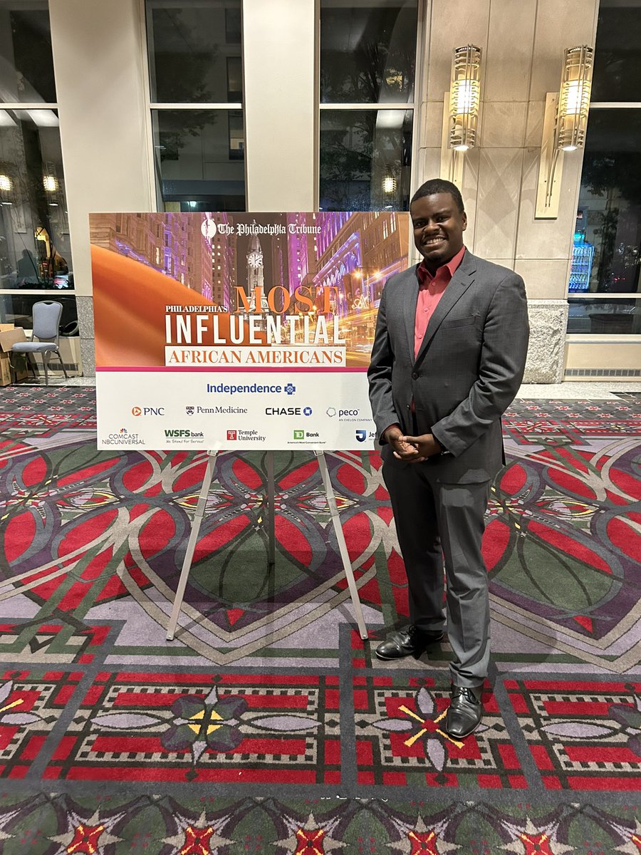 RealJabariJones's tweet photo. Today I was honored by the @PhillyTrib as one of #Philadelphia Most Influential African-American leaders.  Congratulations to all those honored today that continue to uplift and inspire in our community https://t.co/wPGwWvOmSH