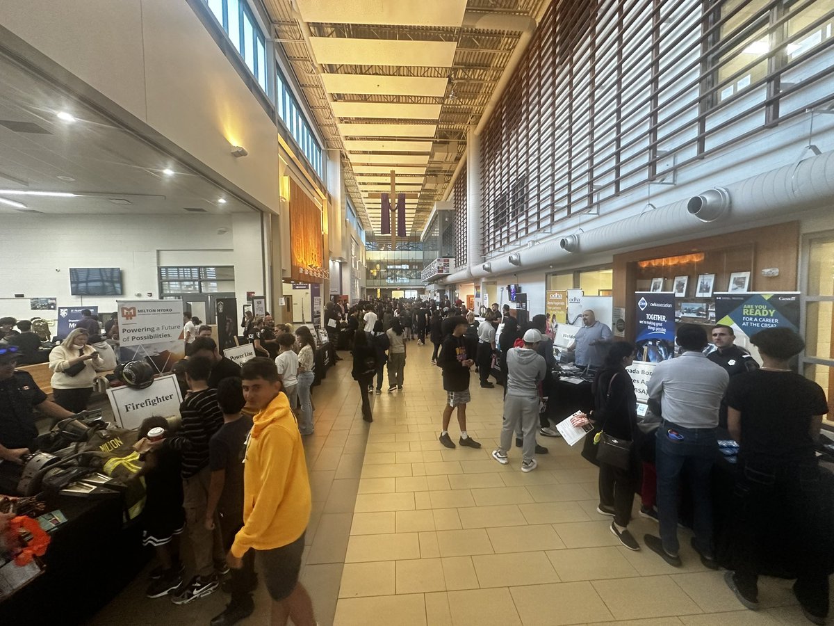 More than just brick and mortar - STFX filled with passion, energy and so many options for success! #careerfair #curriculumnight #pathways #knights #stfx