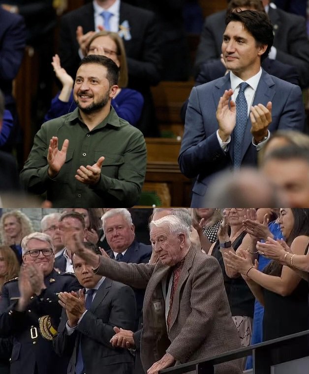 DrEliDavid's tweet photo. 🚨 Confirmed: Justin Trudeau personally met with and honored the Waffen SS Nazi Yaroslav Hunka (not just the standing ovation in the parliament, as he claimed).

Trudeau must resign!

#NaziGate 🍁 https://t.co/EyHB1gtZzw